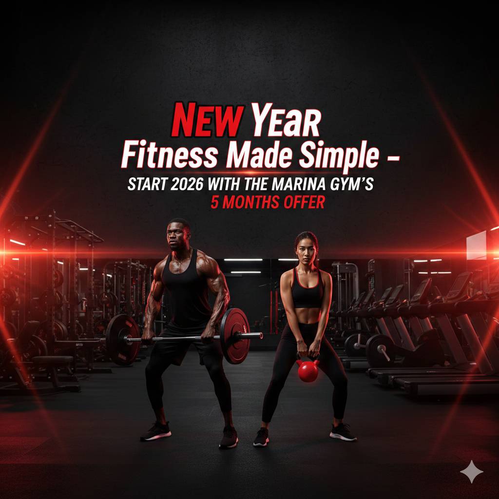 New Year Fitness Made Simple – Start 2026 with The Marina Gym’s 5 Months Offer