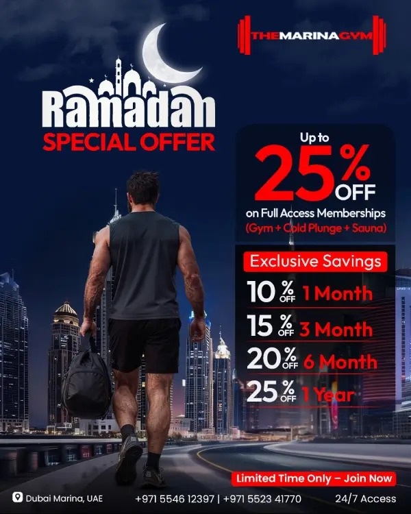 Avail Ramadan Special Offer | The Marina Gym